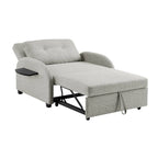 Cama convertible ancha tapizada Scarboro Grey