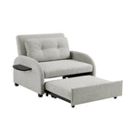 Cama convertible ancha tapizada Scarboro Grey