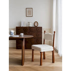Silla de comedor White Teddy / Blanco Negro / Verde Terciopelo con respaldo ondulado, juego de 2